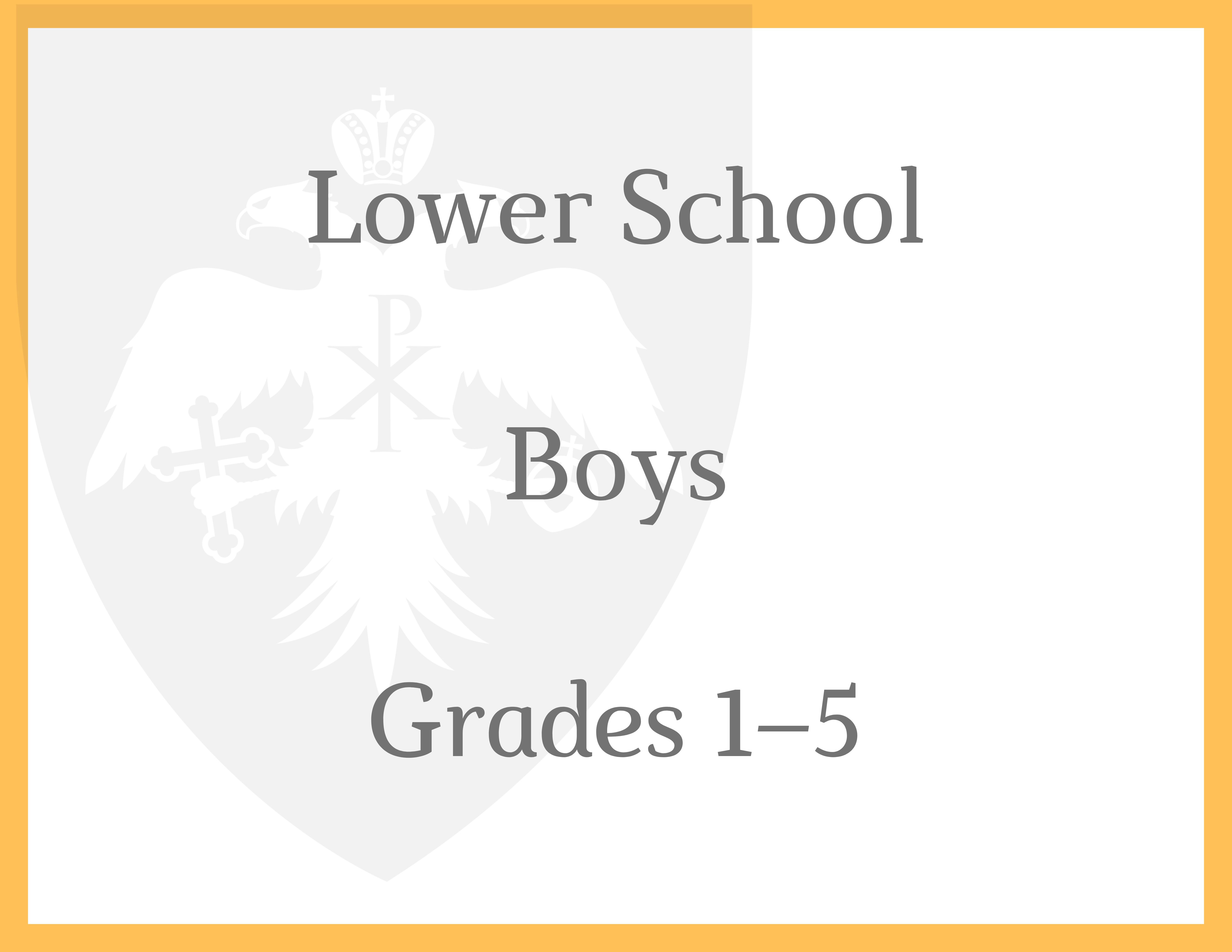 Lower School Boys