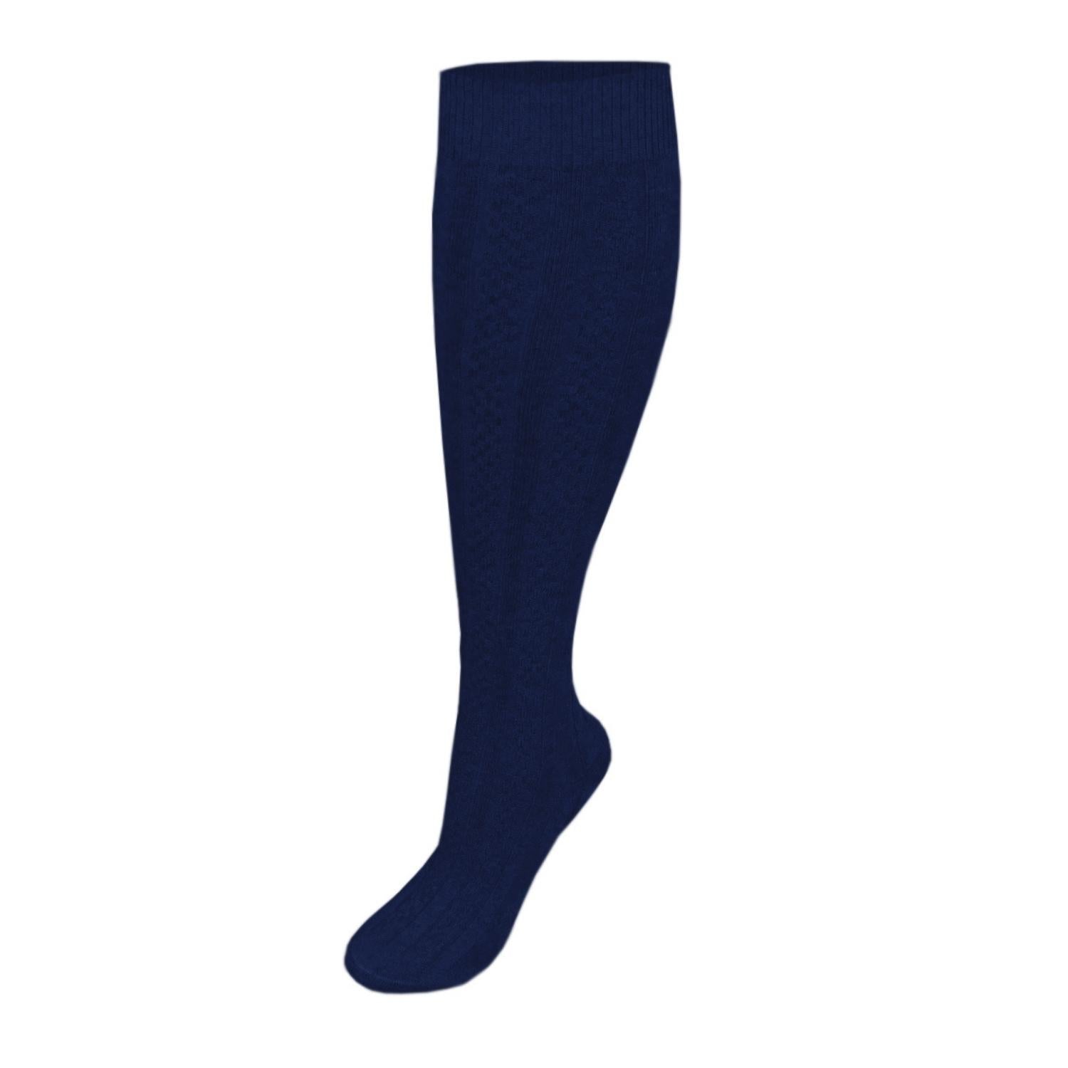 3-Pack Girls Premium Cable Knee-Hi Socks